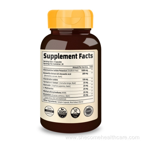 Glucosamine chondroitin Joint Support msm Supplement for Men